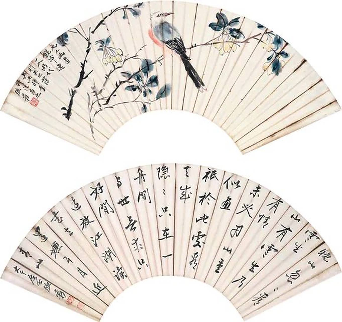 张大千绝佳扇面画,每一幅都美轮美奂,价值连城,可惜少了古拙之美!