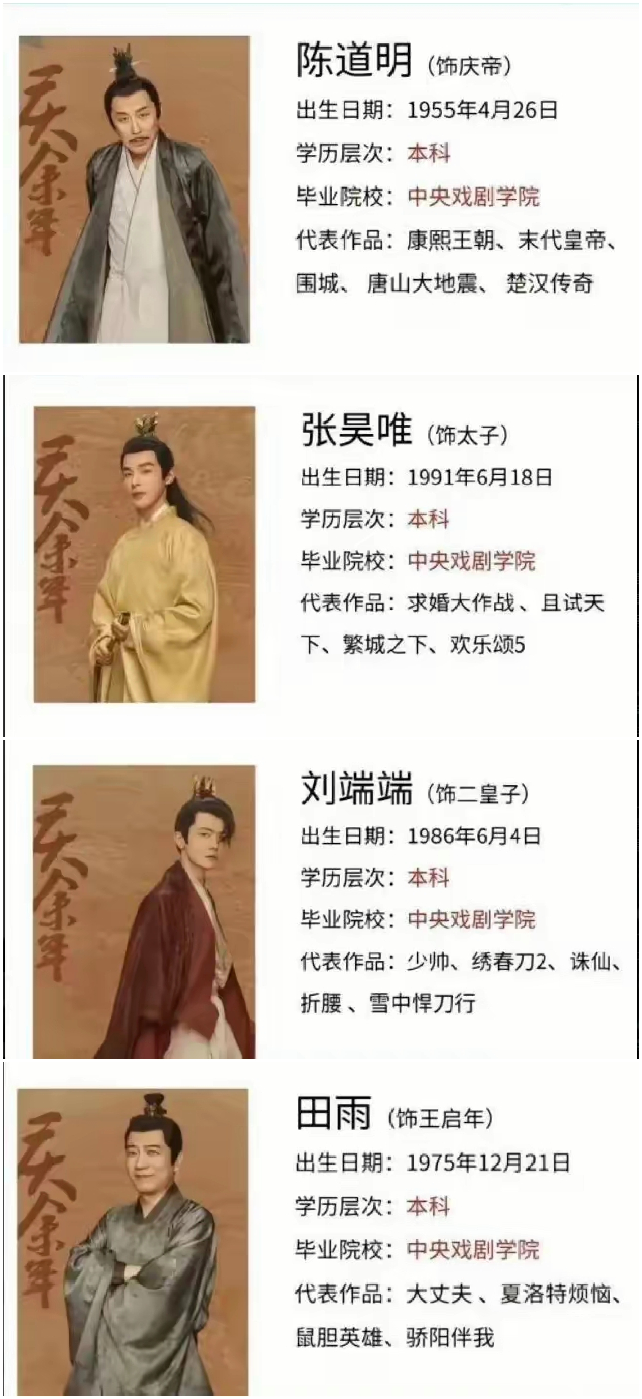 特别是庆帝,范若若,二皇子,海棠朵朵和王启年等人.
