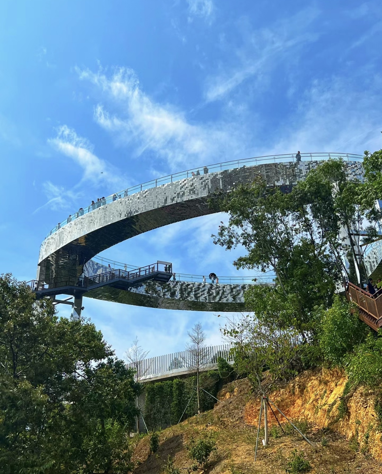 龙岗新开的这个大鼓岭公园有点酷炫最吸睛的要数其中的天空之盾