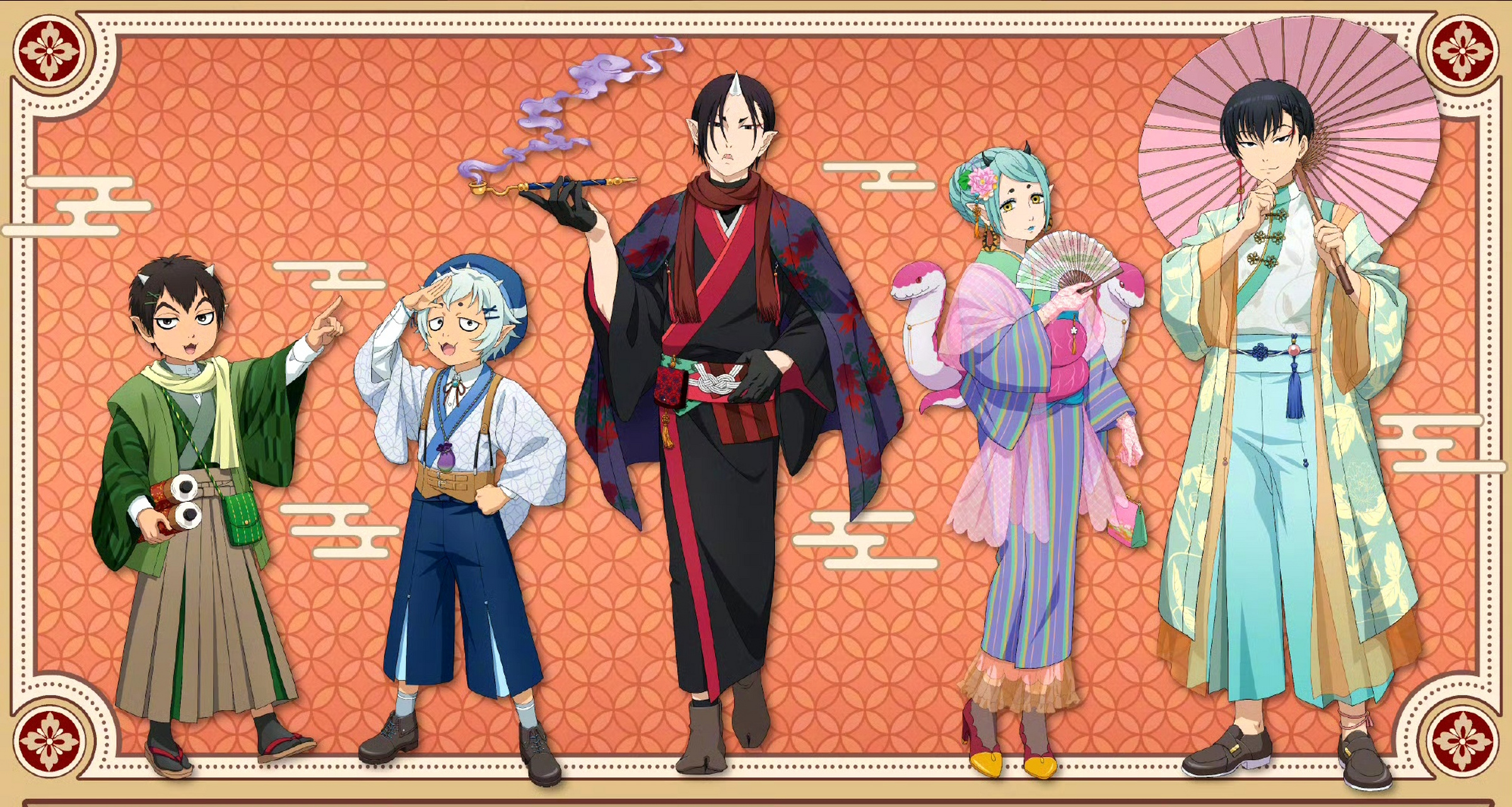 《鬼灯的冷彻》动画10周年纪念 快闪店海报欣赏,动画讲述了地狱人口