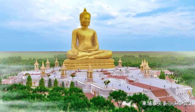 柬埔寨卜哥山108米高大佛工程完成30%,或将成东南亚最高佛像!