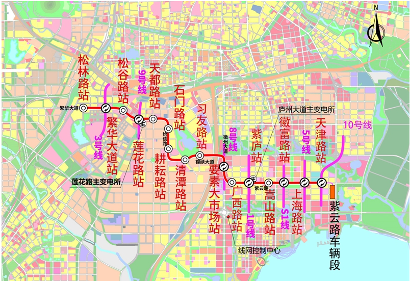 合肥地铁8号线站点图片