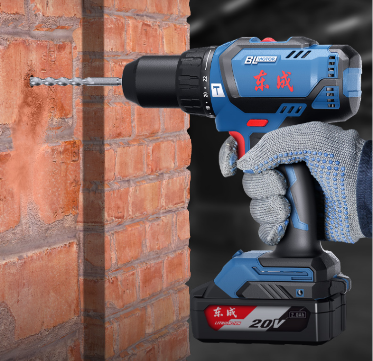 东成无刷冲击锂电钻wjz05-13a:60n·m大扭力,墙面开孔轻松无忧