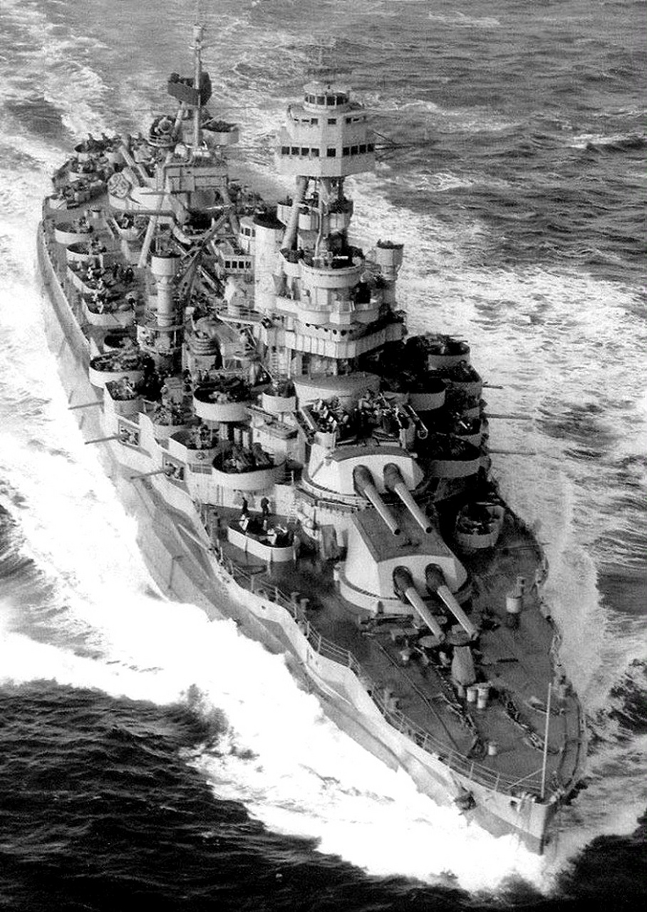 战舰欣赏:分享一组美国海军德克萨斯号战列舰(bb-35)老照片,该舰是