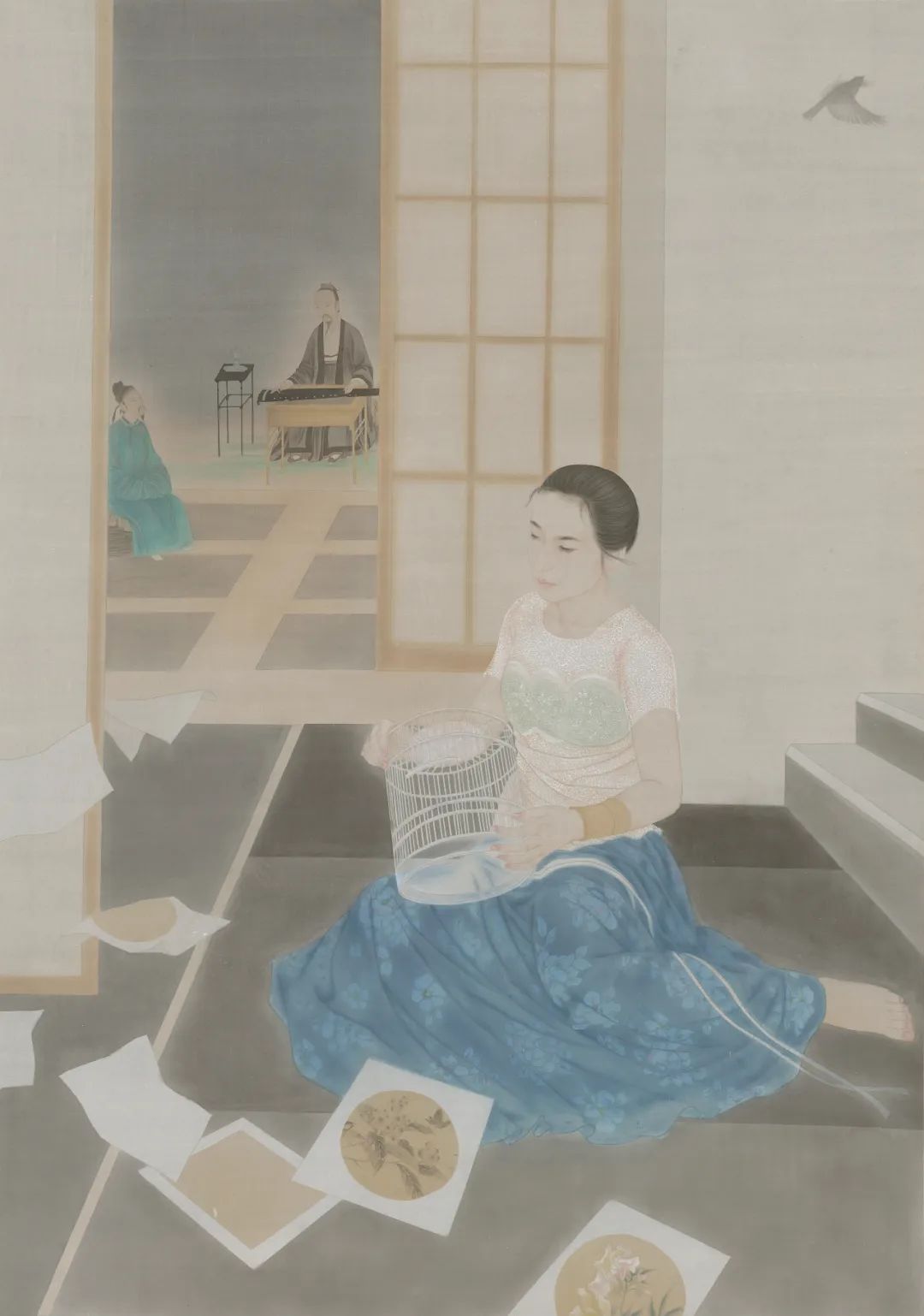 张猛|闲静淡逸的画境富诗意色彩,呈现现代审美意蕴和笔墨意趣