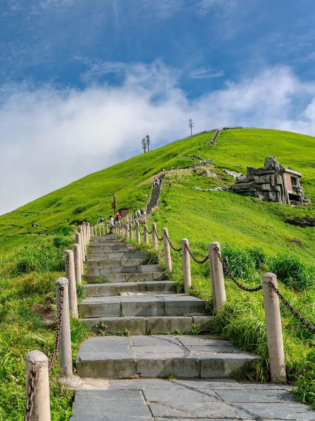 武功山白鹤峰图片