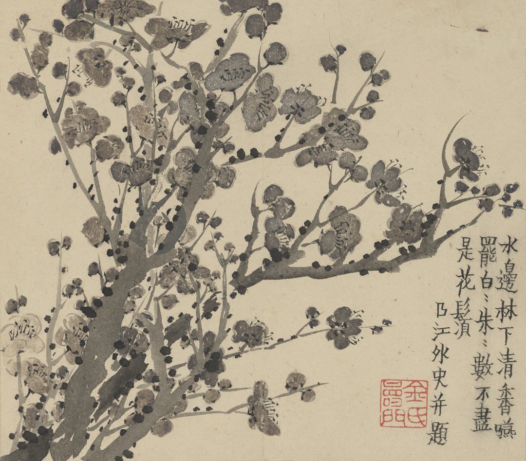 纽约大都会艺术博物馆藏金农《梅花册》