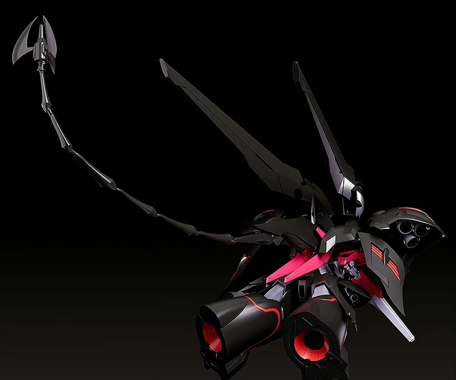 模型欣赏:gsc moderoid 拼装模型 机动战舰 黑暗王子 黑百合,外甲可以