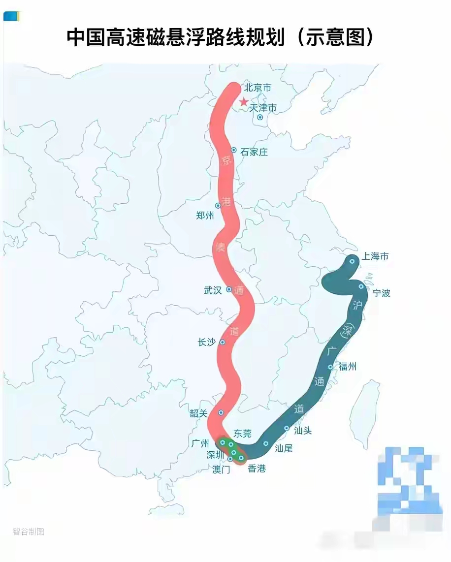 广州磁悬浮列车线路图图片