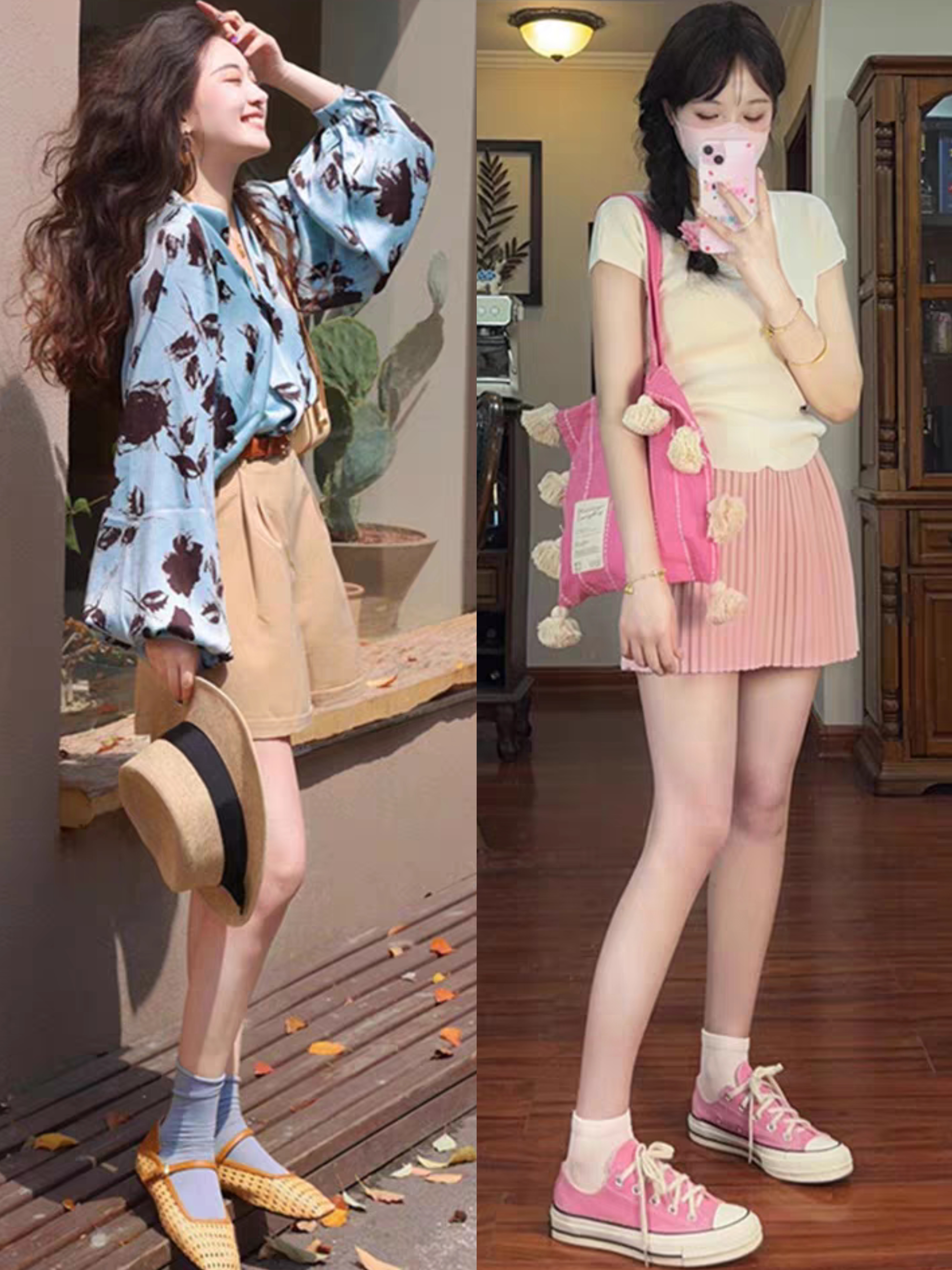 穿搭教程-女生夏季短裙短裤显高搭配指南  女生夏季短裙短裤显高搭配
