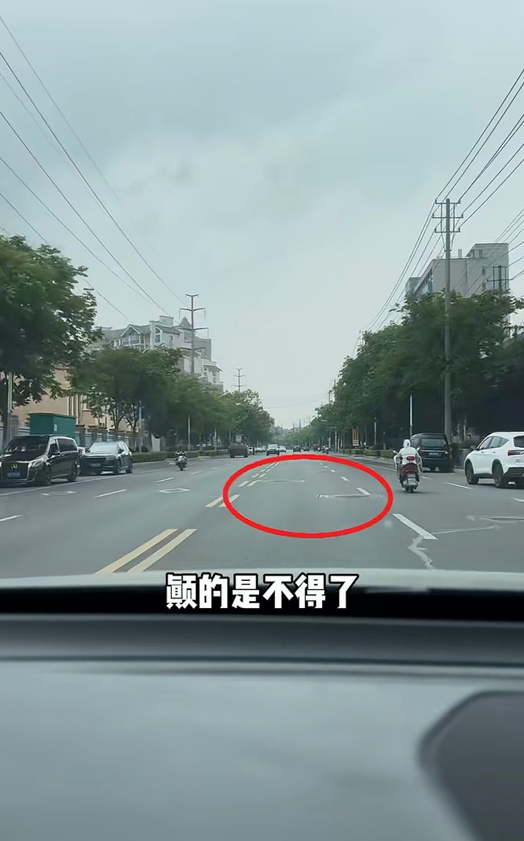 女副驾回道:建在马路中间,一年365天都有工程可做.