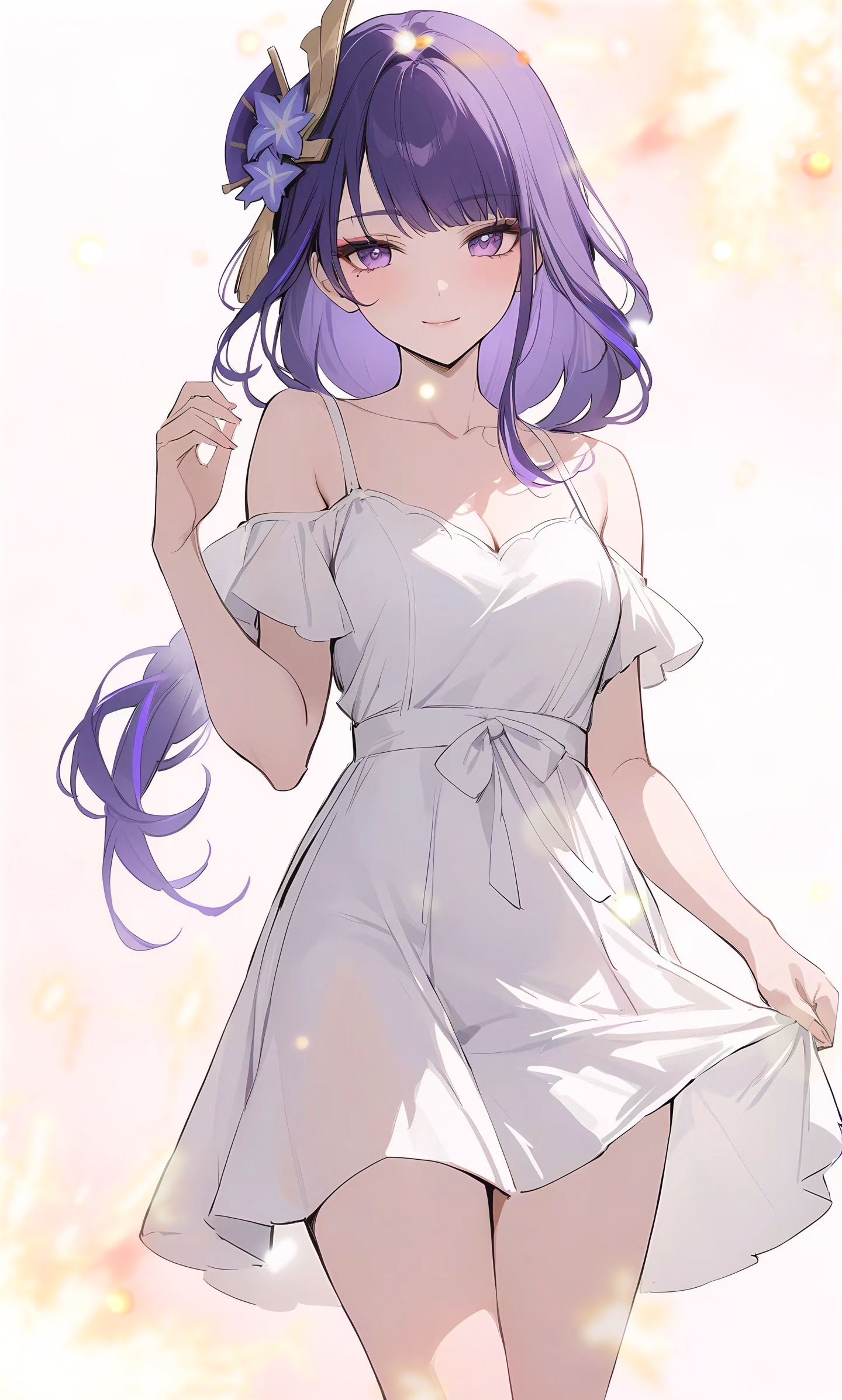 穿裙子的雷电将军原神