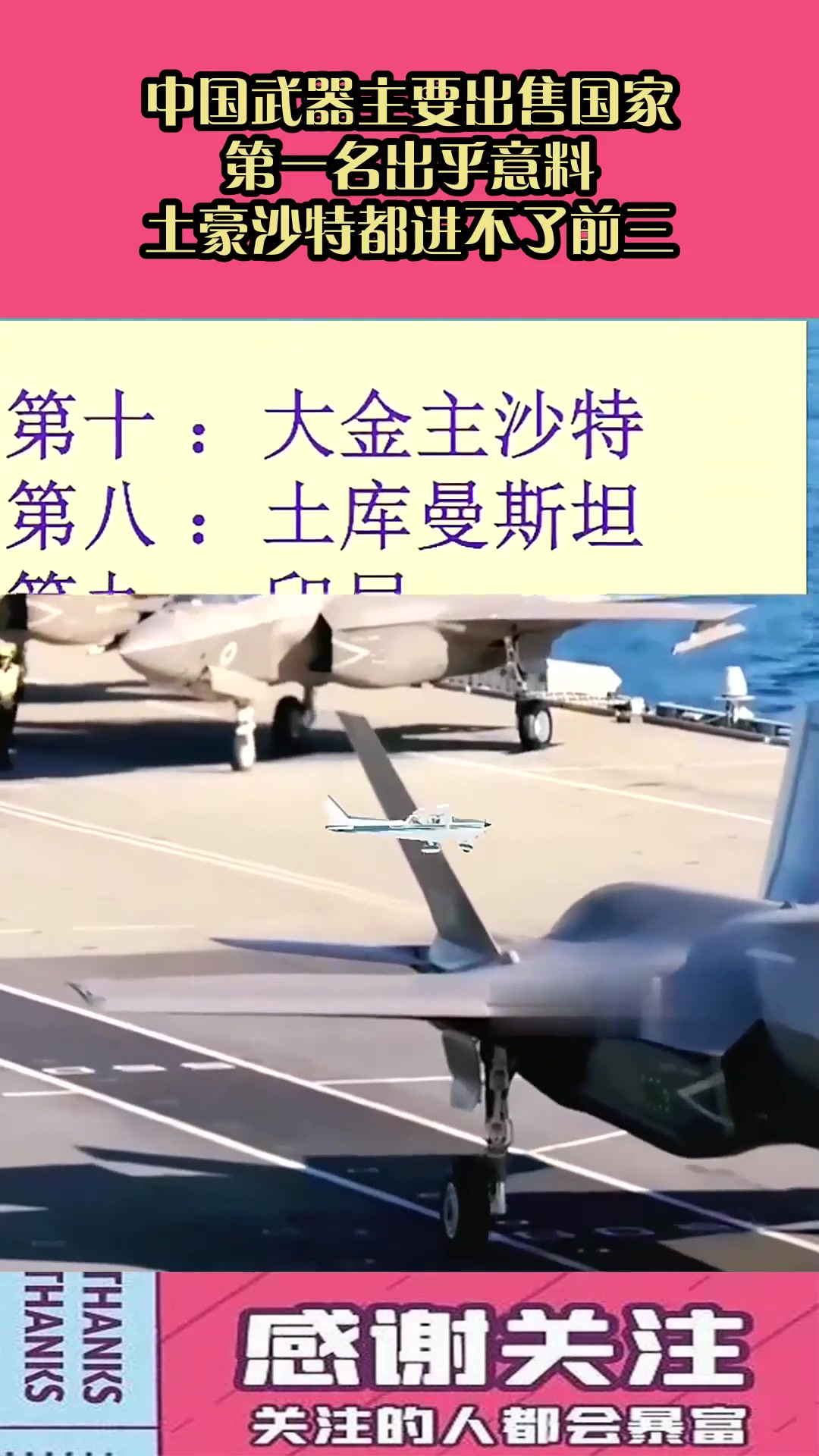 中国武器主要出售国家,第一名出乎意料,土豪沙特都进不了前三!