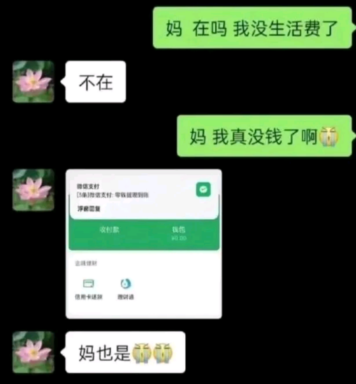 微信零钱没钱的图片图片