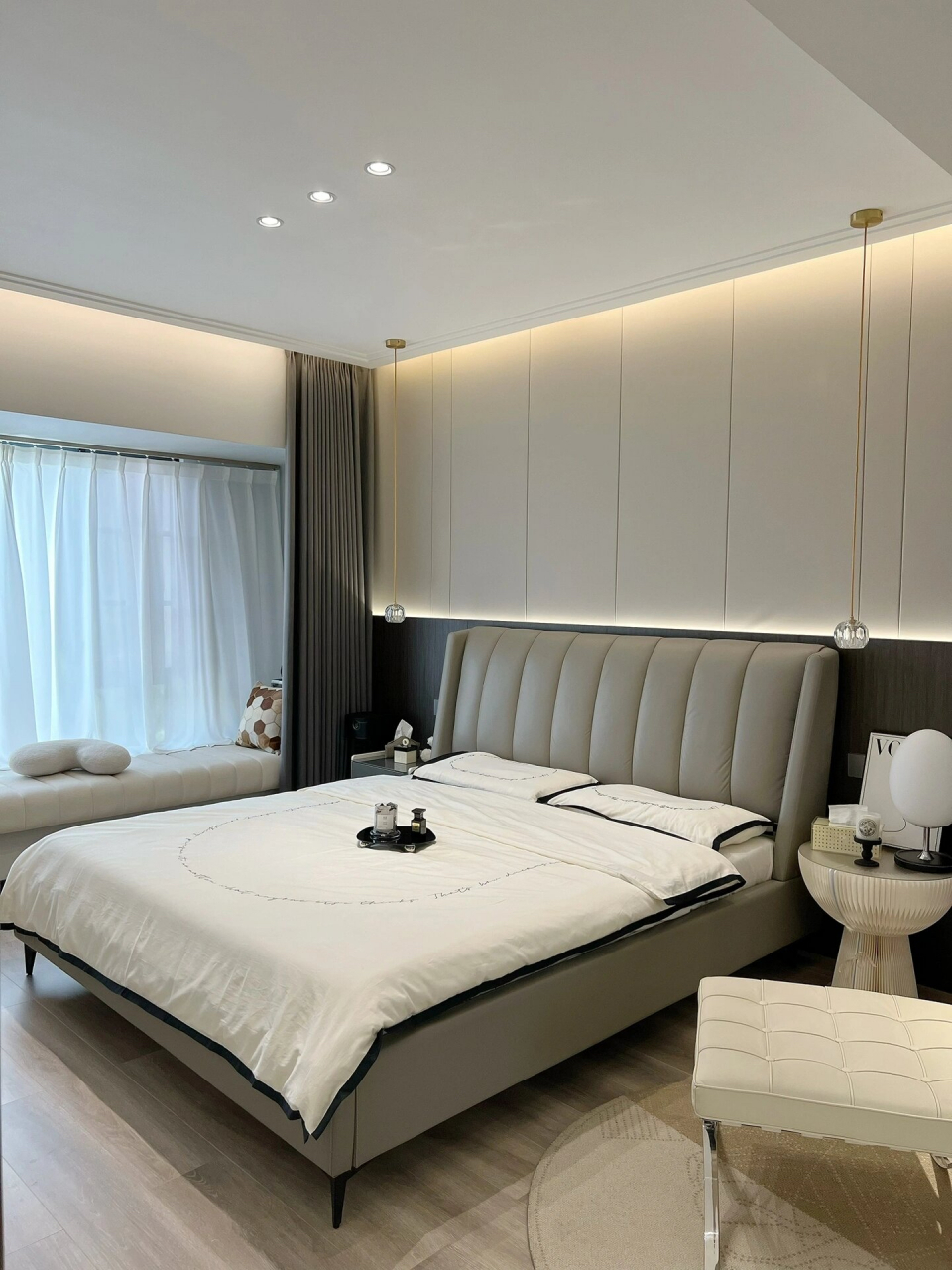 4款现代简约风主卧装修实景案例分享,高级舒适耐看的空间.