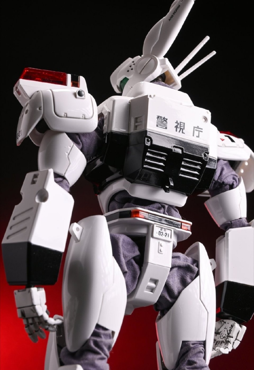 模型欣赏:threezero 机动警察 av98 英格拉姆 1号机,展现了机体手臂和