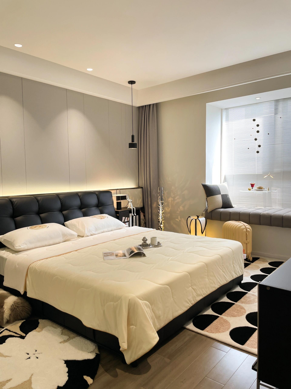4款现代简约风主卧装修实景案例分享,高级舒适耐看的空间.