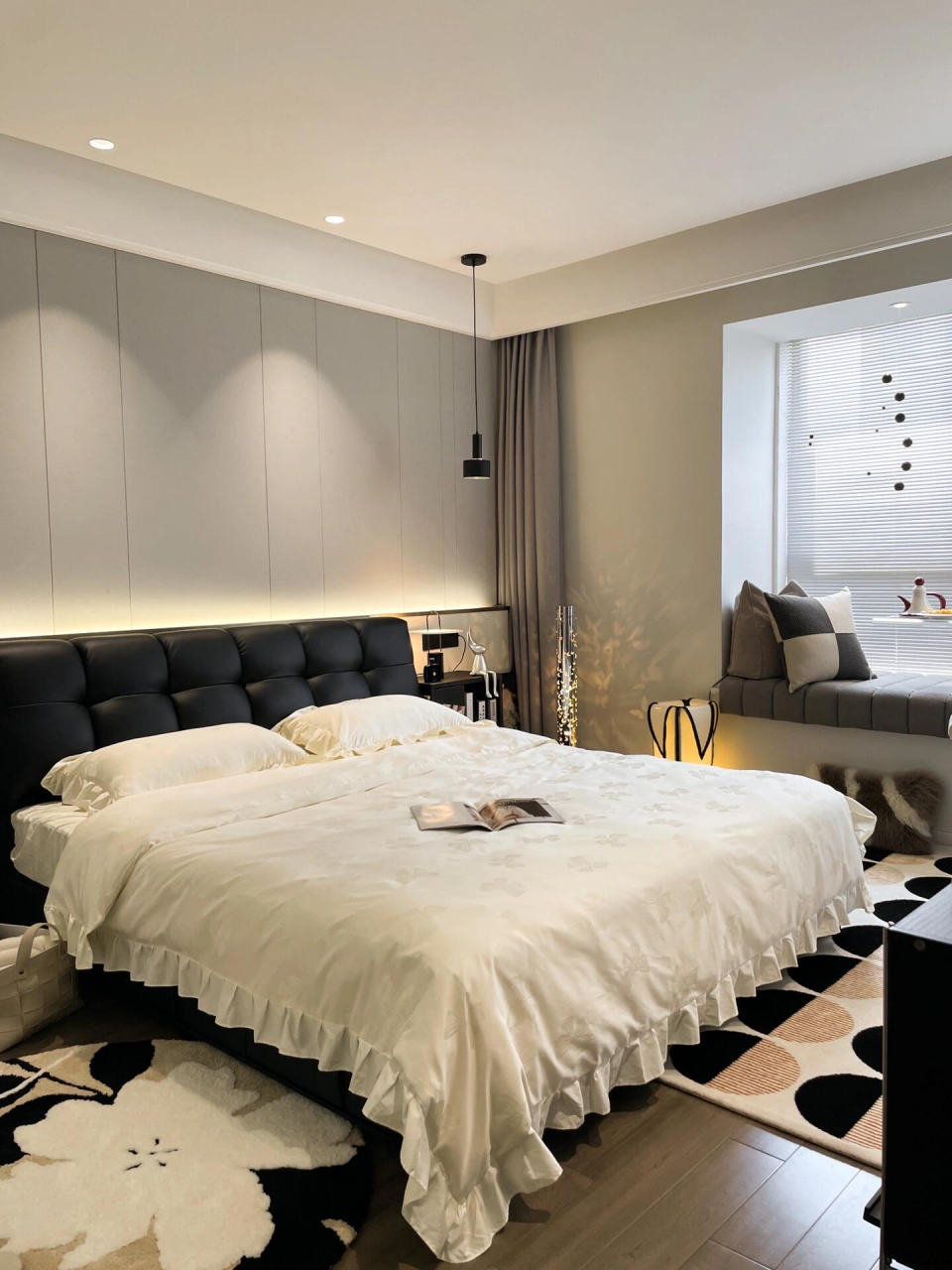 4款现代简约风主卧装修实景案例分享,高级舒适耐看的空间.