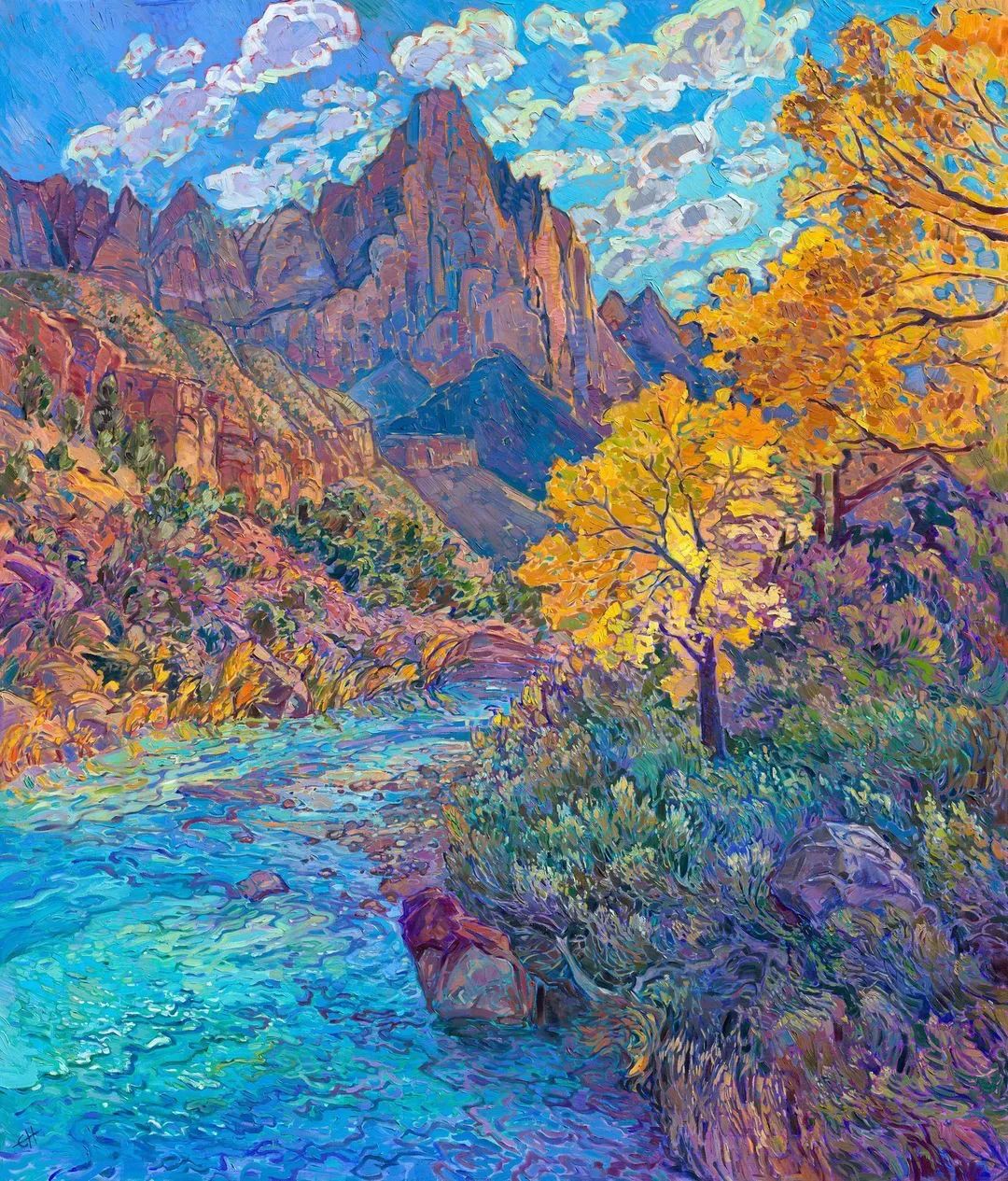 分享一组开放印象派绘画作品,它利用色彩来塑造情感,运用笔触来创造