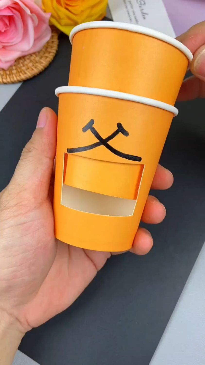 这个识字玩具你玩过吗?,用一次性纸杯就可以制作出来