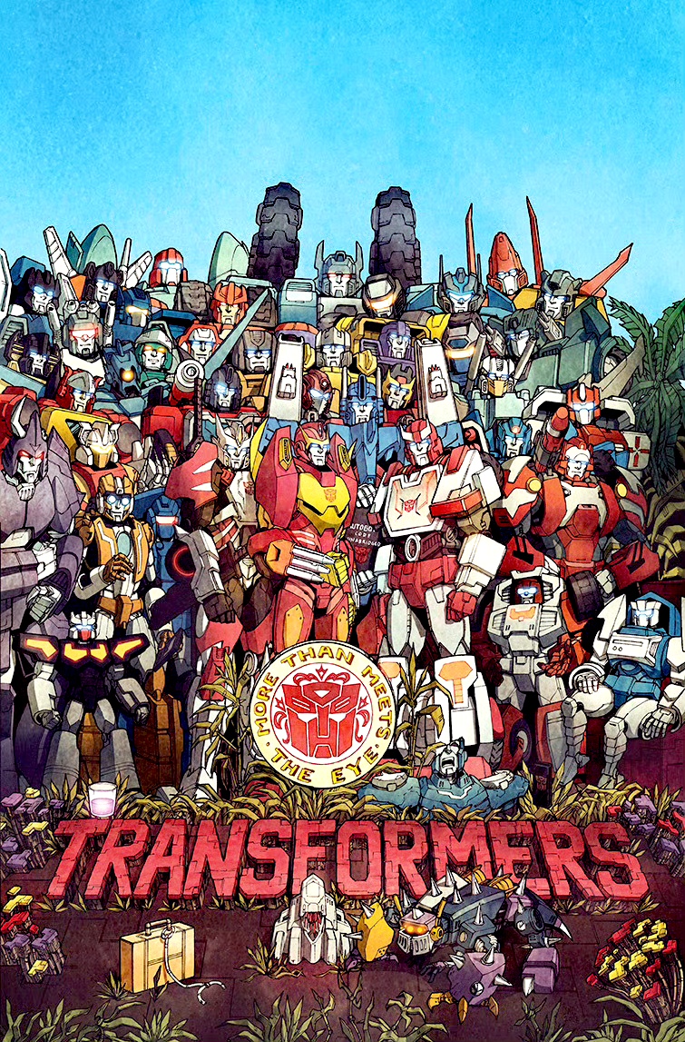 变形金刚 idw漫画 失落之光 寻光号 群像插画,展现了寻光号的成员以及