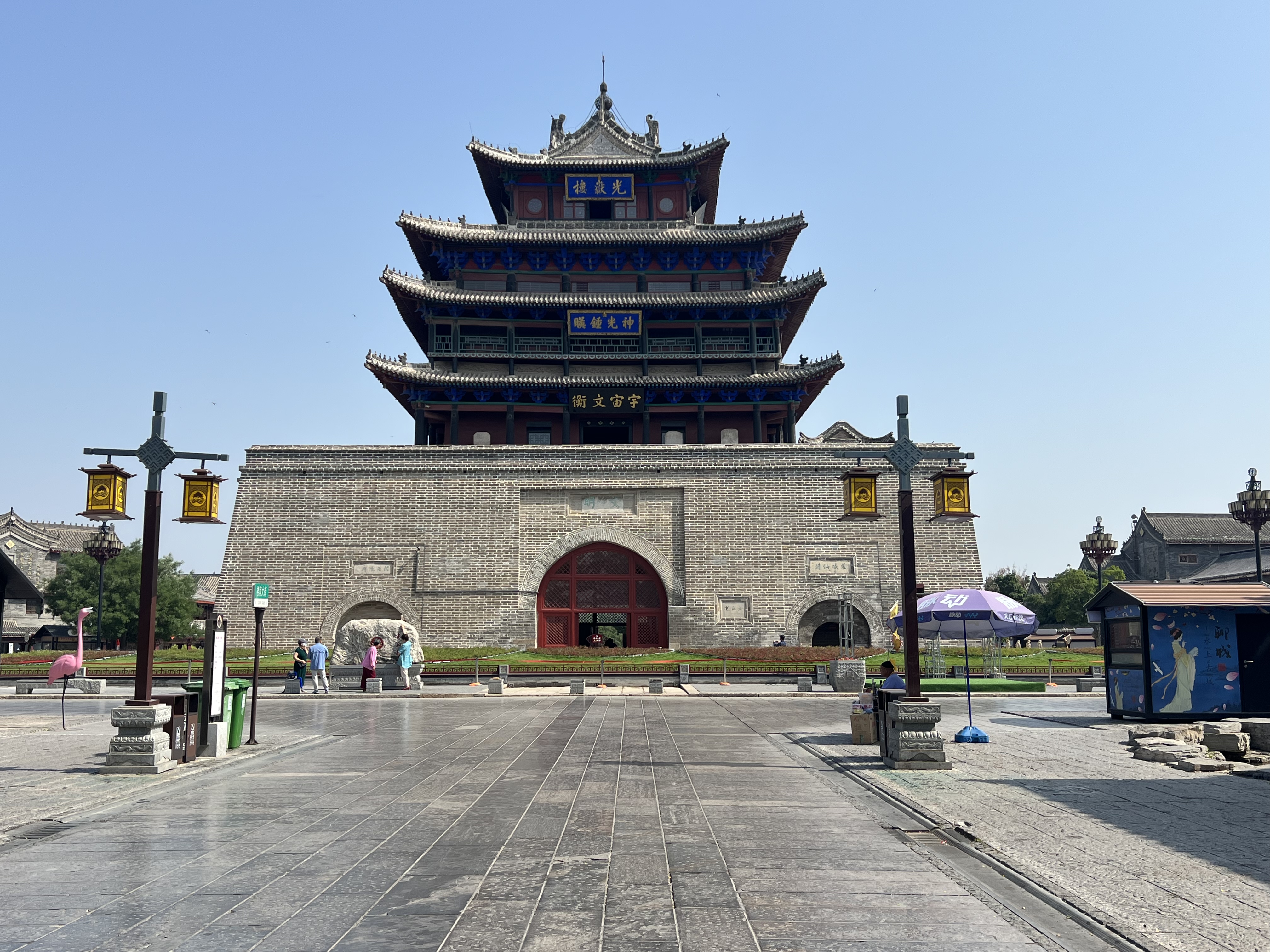 中国现存明代建筑中最古老,最高大的木构楼阁,光岳楼仍气势非凡