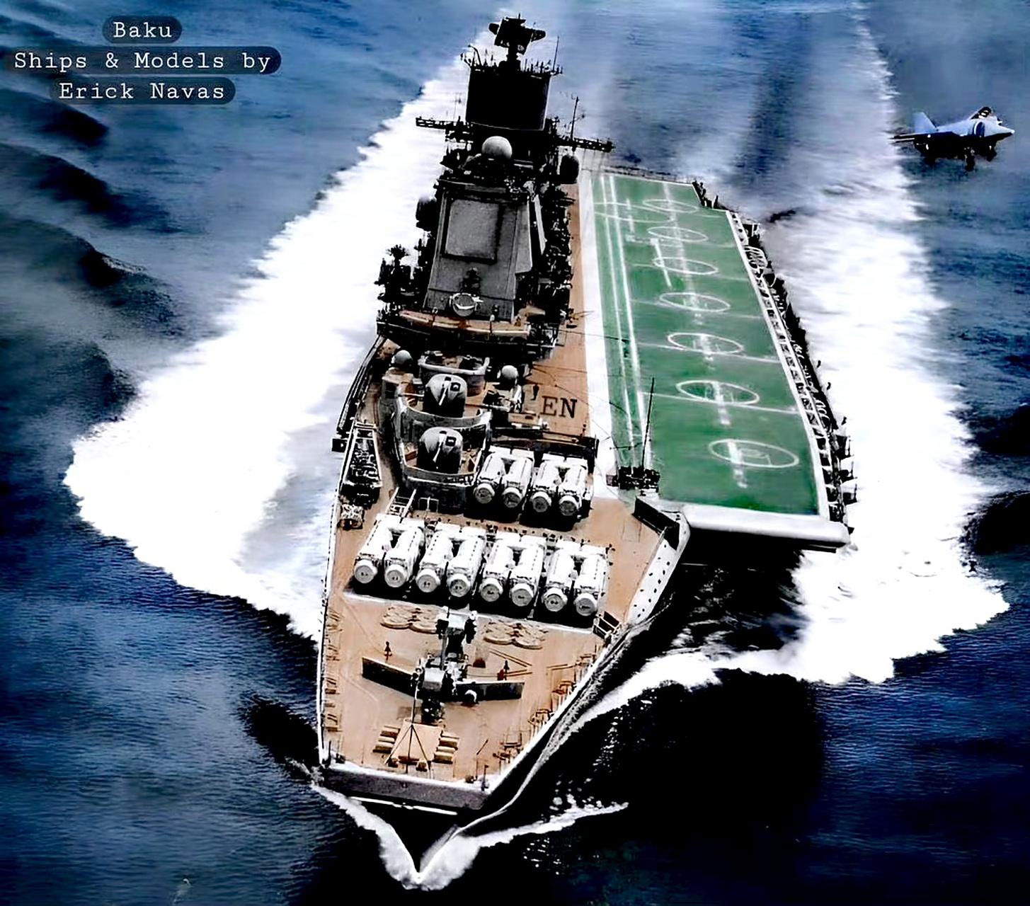 4"巴库"号重型载机巡洋舰 67,该舰是基辅级载机巡洋舰的四号舰,该舰