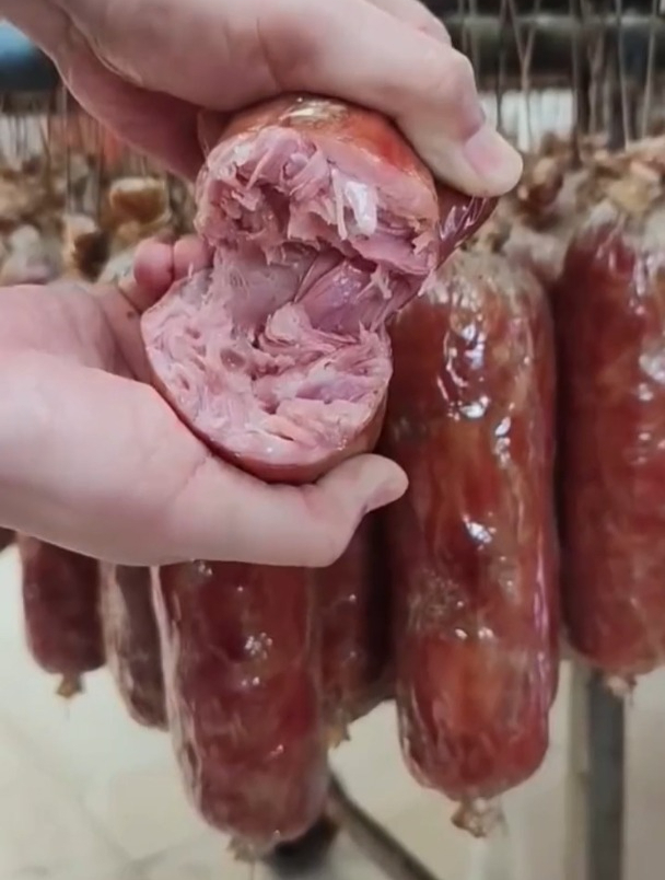 青岛老火腿就是不一样,清晰可见的肉丝