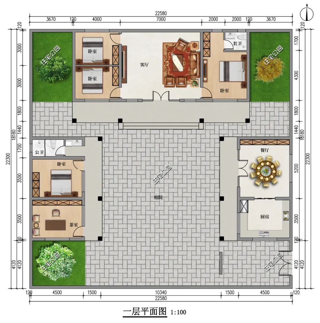 三合院厕所和厨房布局图片