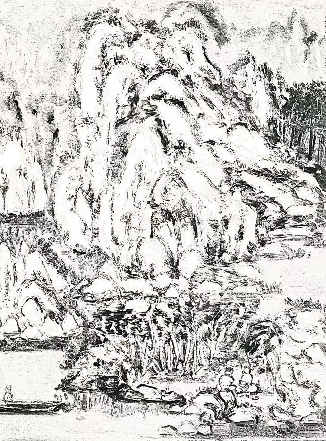 周青《虚境系列之虚山》丨在静谧与淡然中找寻生命的价值与意义