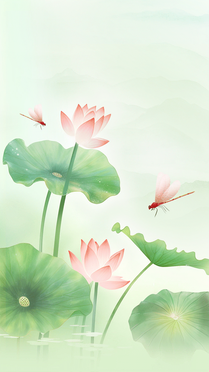 荷叶田田,荷花婷婷绚丽绽放的荷花成为夏日美景今天为大家送上一组"