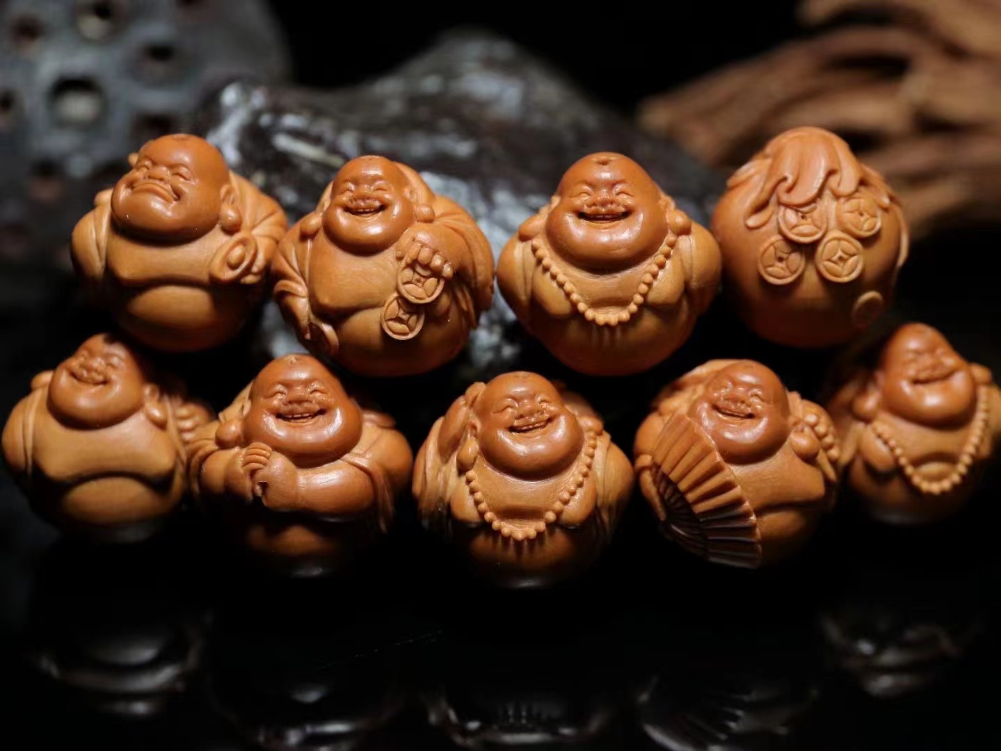 纯手工雕刻,弥勒佛开脸喜庆,富态贵气!