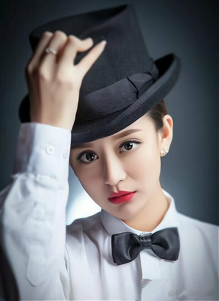 杜肖雄散发着一种知性的美