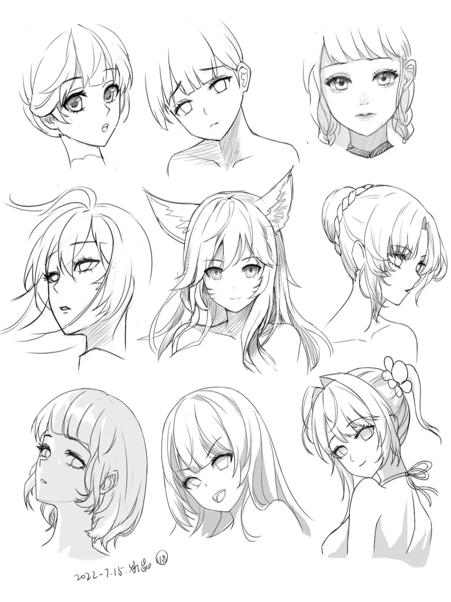 动漫人物的脸怎么画人物五官画法人脸画法动漫五官画法怎么画人的五官