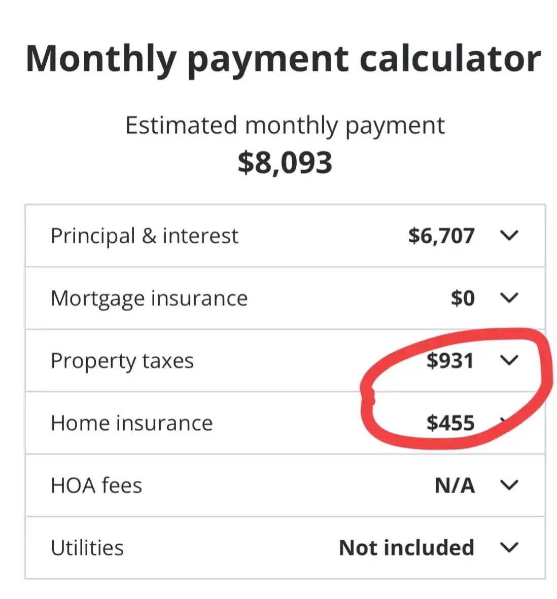 美国纽约一套130万美元的房子,每个月房产税930美元,每个月房屋保险