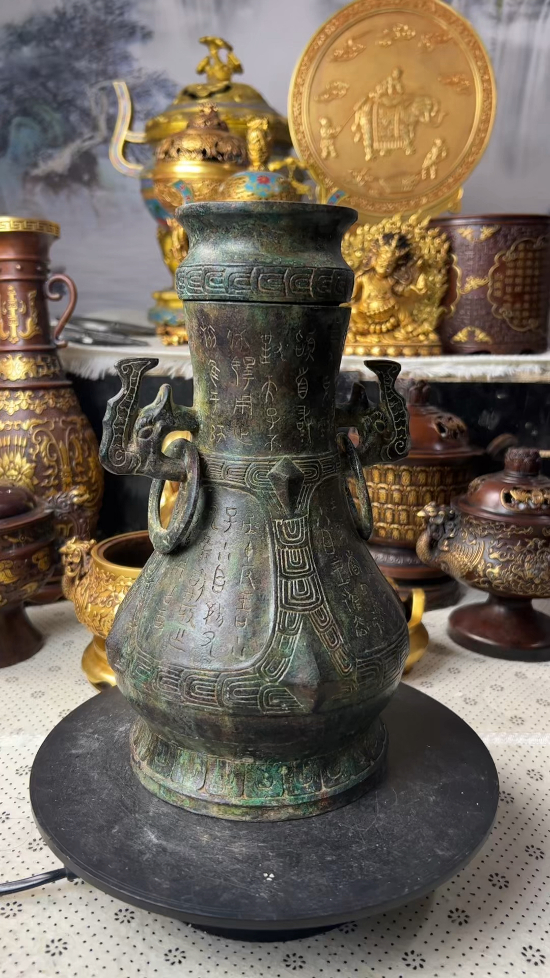 青铜器兴壶酒器,马上开播