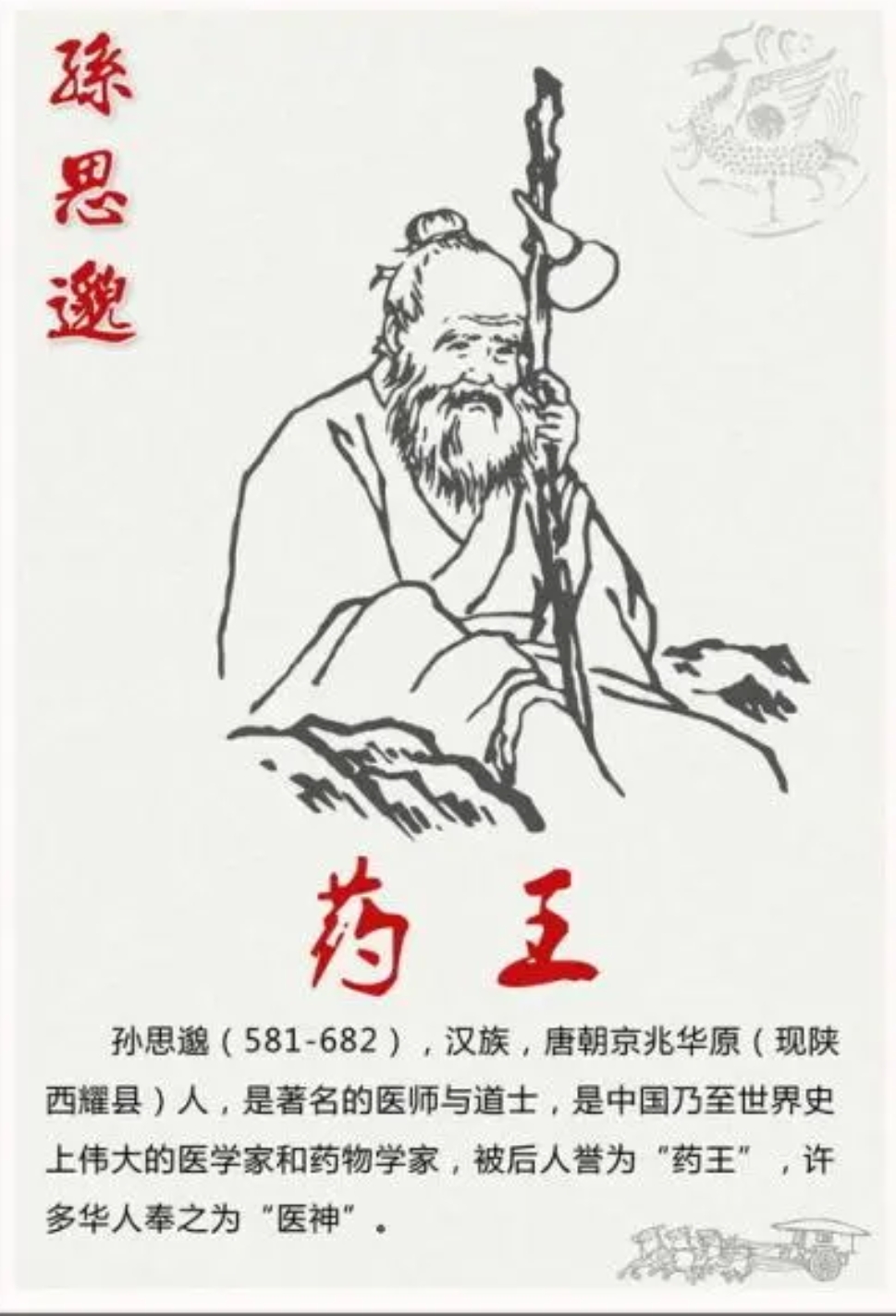 药王爷孙思邈生日图片