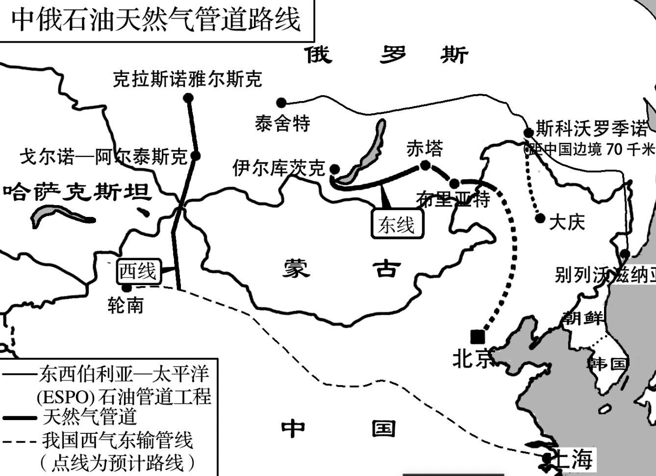 中俄油气管道图片