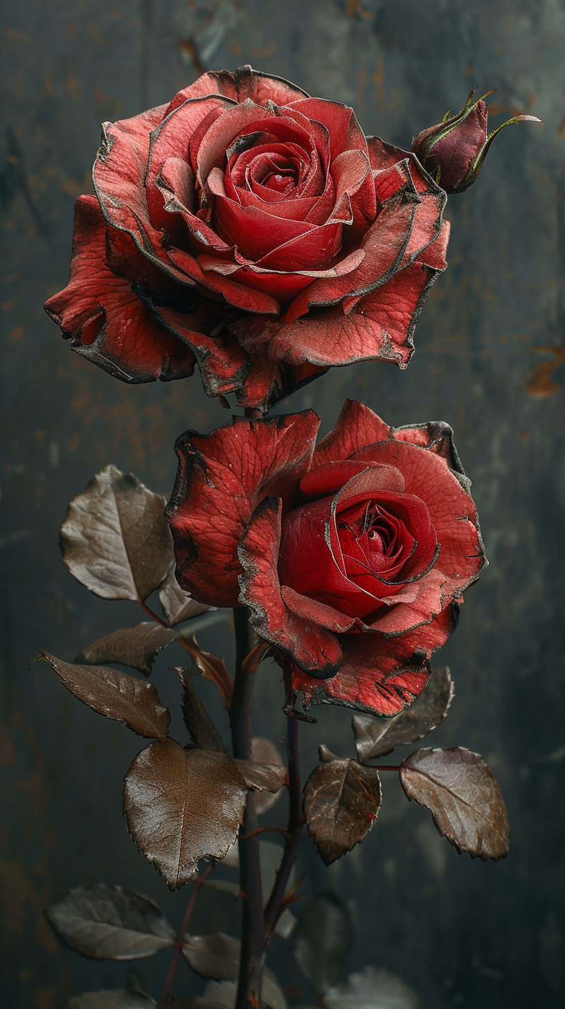 壁纸 | 凋零之玫 在这个世界上,一些凋零的玫瑰仍然散发着烧焦味,它们