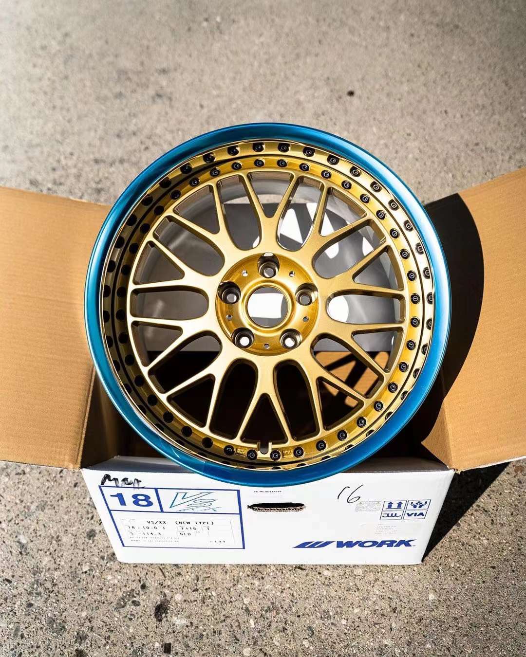 日本work vs xx 18金色抛边款式