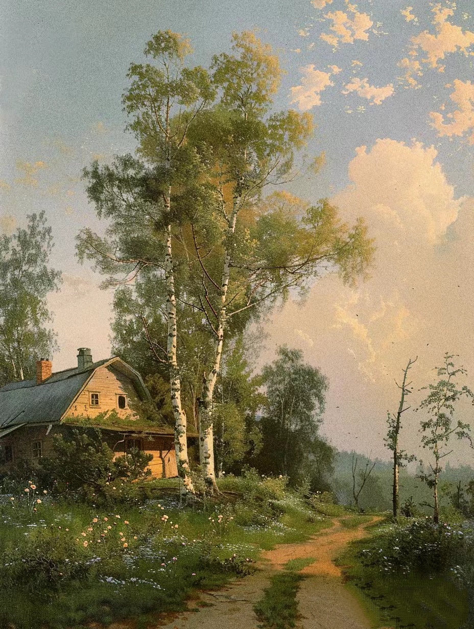 六月季油画风景作品来打卡