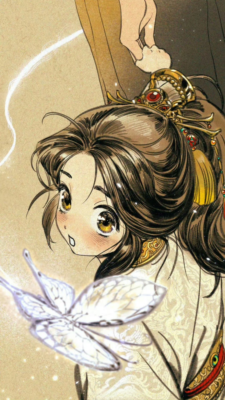 天官赐福# 好可爱的小殿下呀,那只银蝶是花花吗[滑稽]