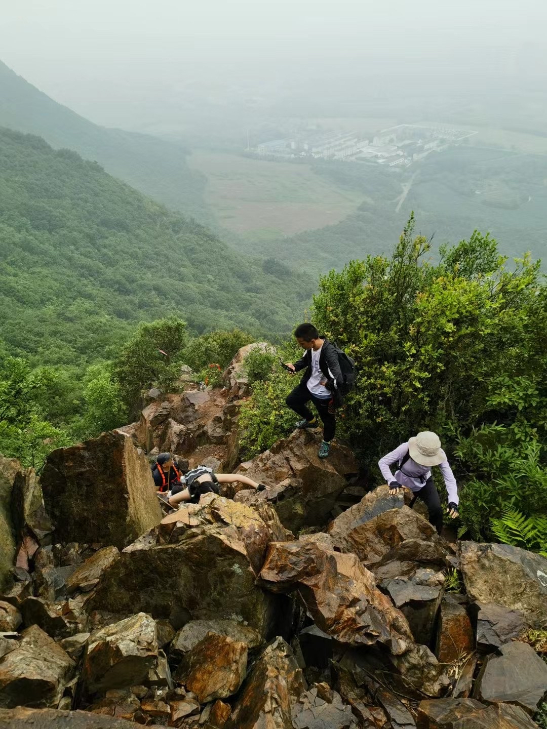 大阳山徒步图片