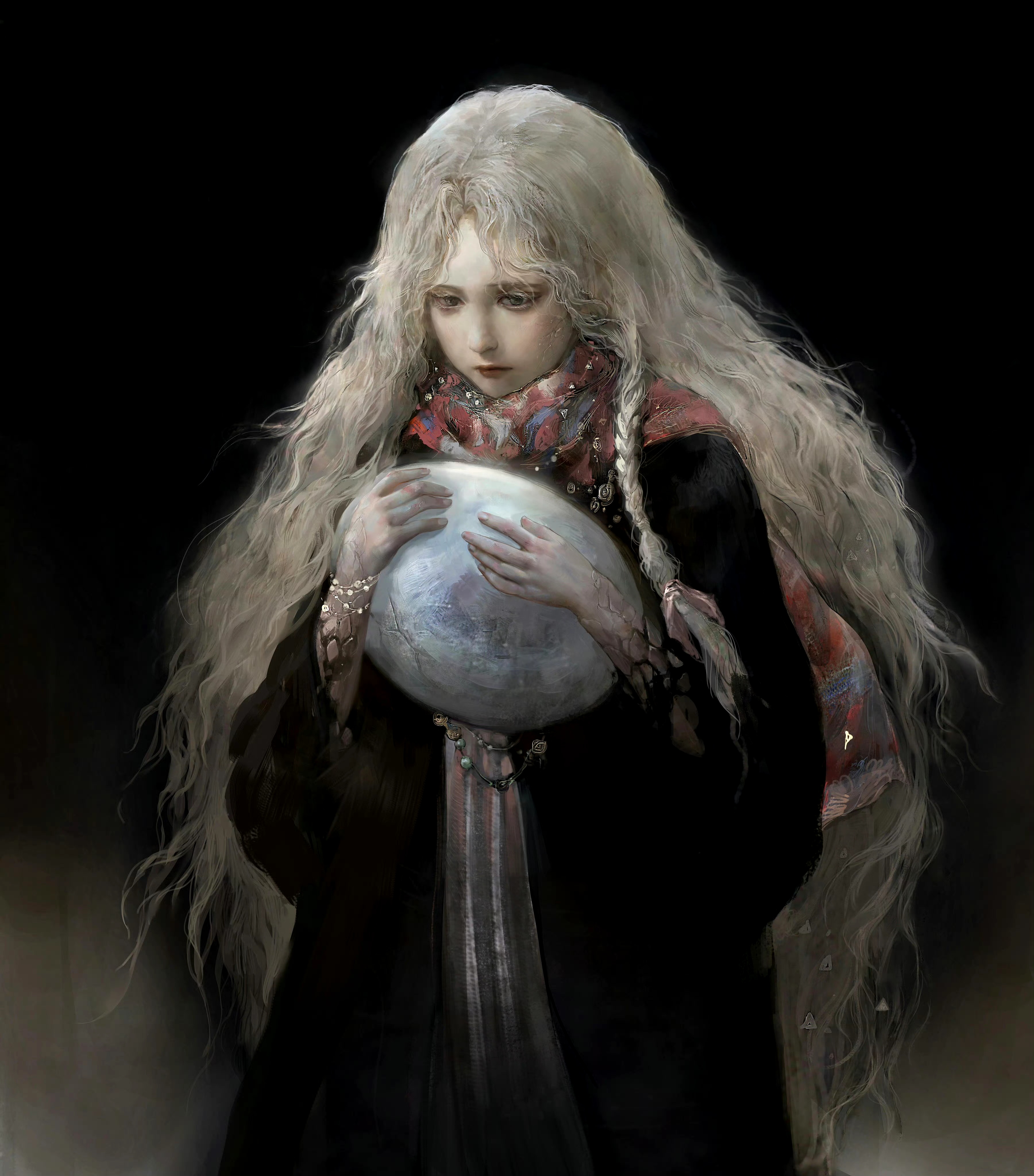 画师逸之奇幻场景插画作品欣赏,用细腻的色彩描绘了不同造型的人物