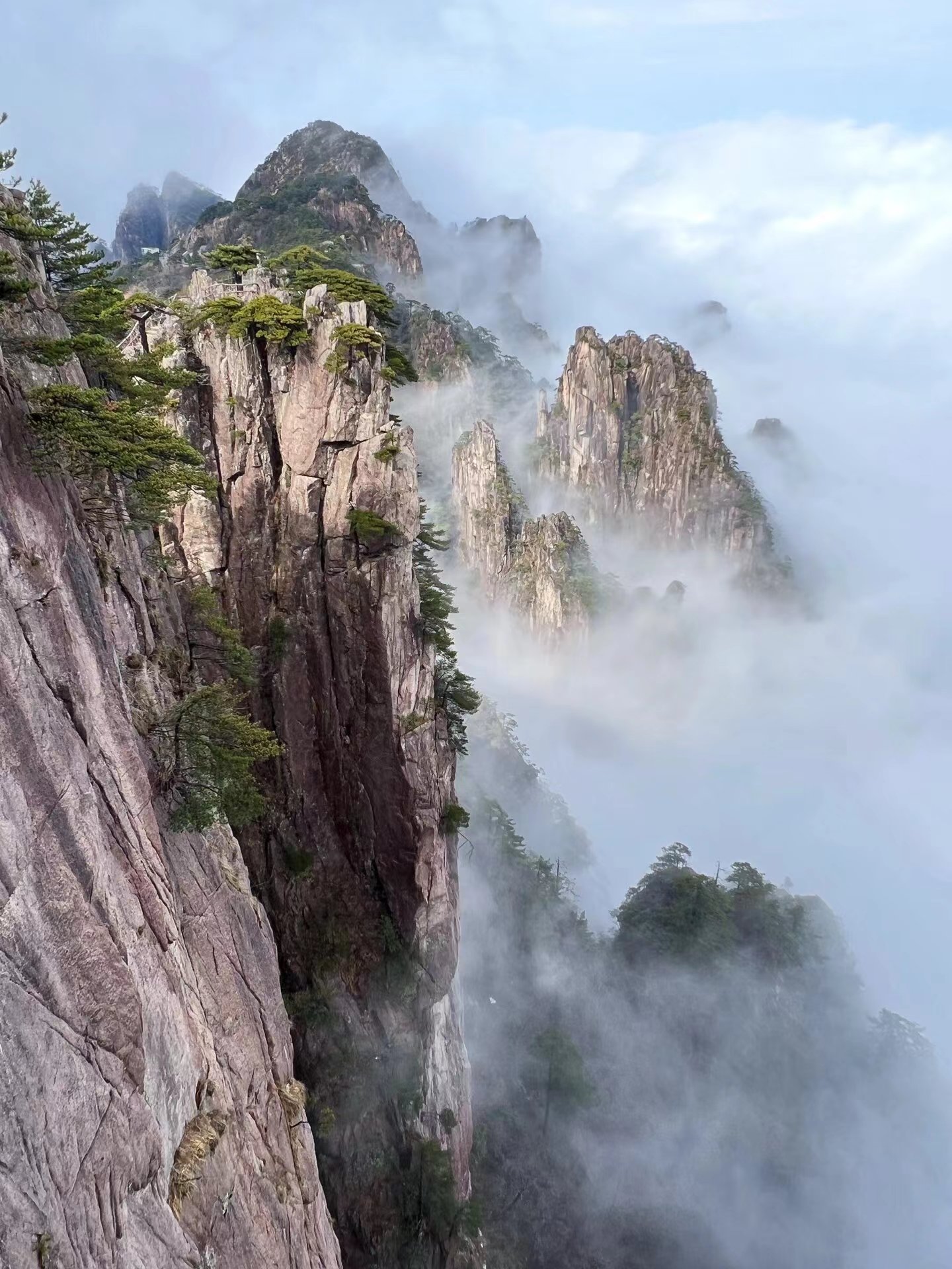 黄山风景区的自然奇观