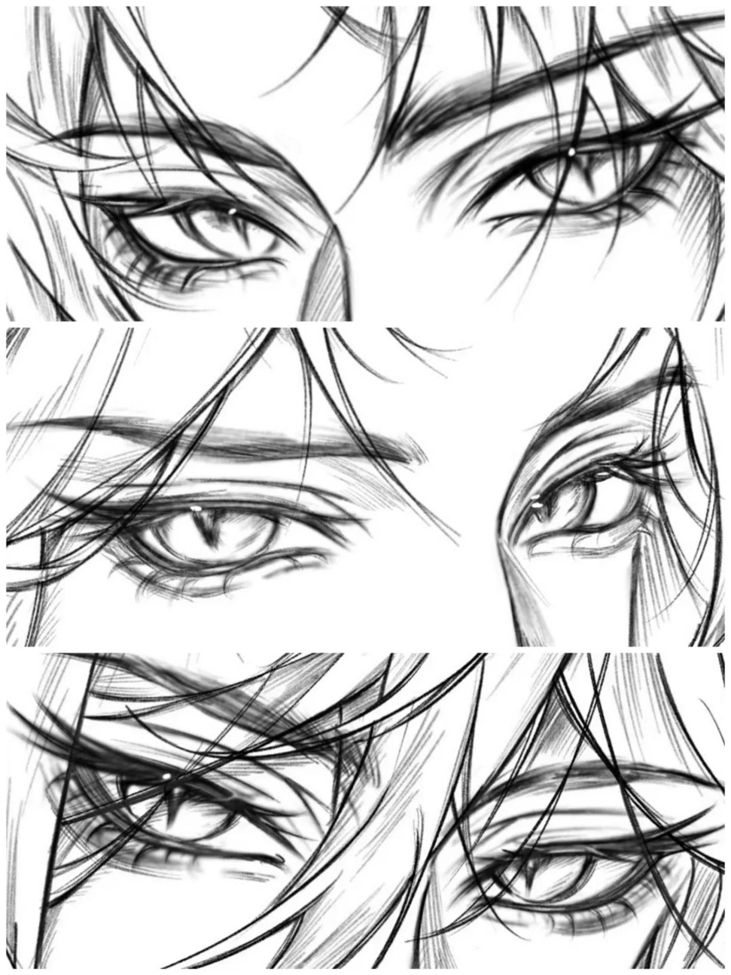 桃花眼是最含情的 截了几张稿件里面的眼睛