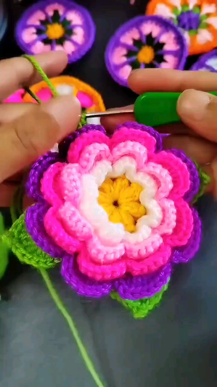 手工钩针教程分享