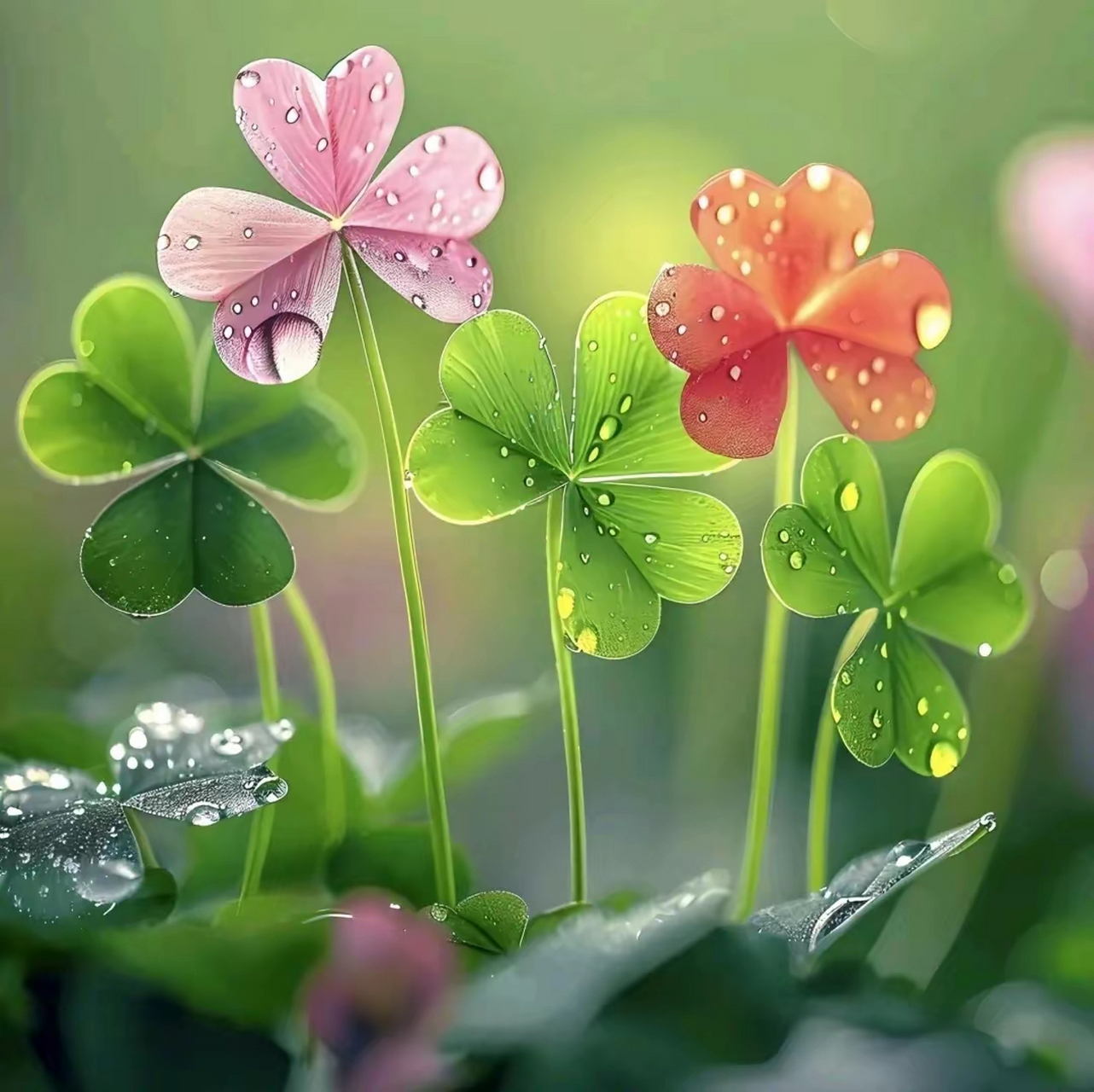 愿这小小的幸运草,为你带来好运和好心情.