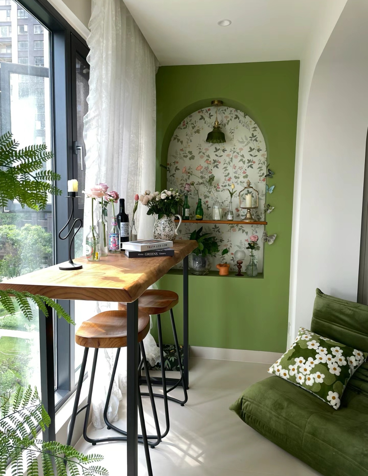 30岁,住进了自己设计的绿色森林系小家～