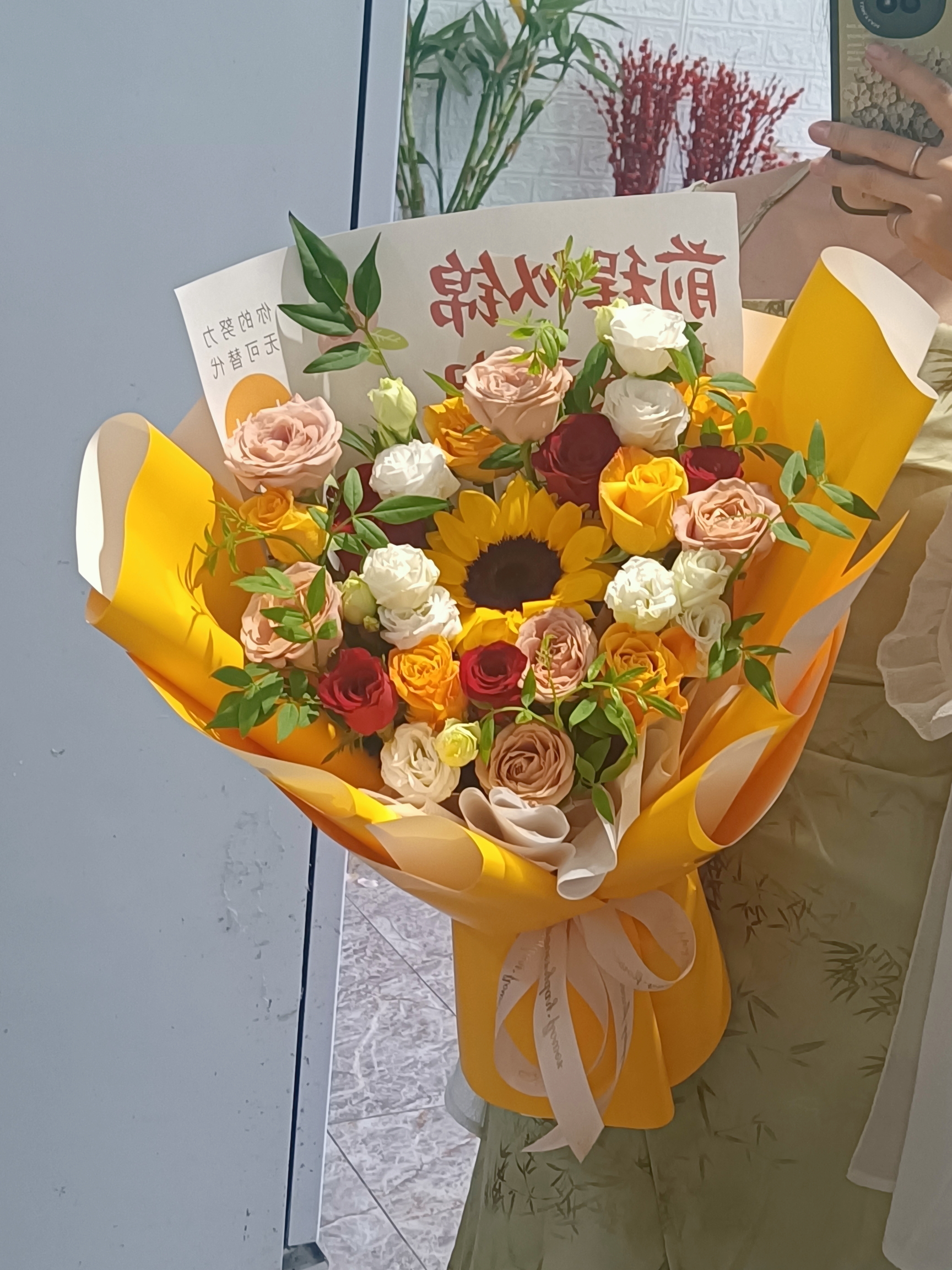 高考毕业花束 愿各位考生一举夺魁,金榜题名